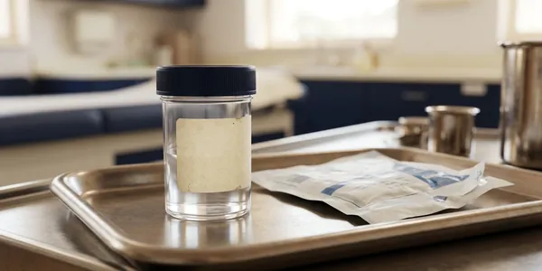 Frasco para análise em laboratório